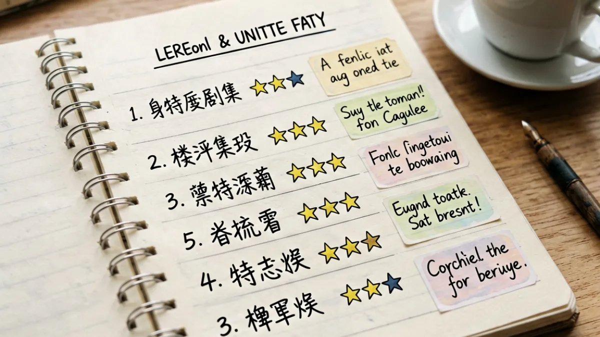 网友整理的男同视频推荐榜单截图，列出剧情向和短片类的高分作品